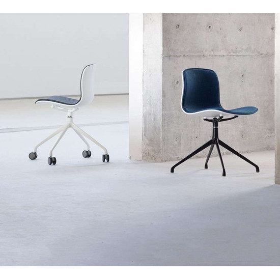 L Shape with wheels, Dark Grey Fabric
